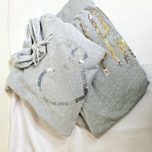 Victoria Secert Brand "The Casual Bling" Hoodie & Jogger bundle.